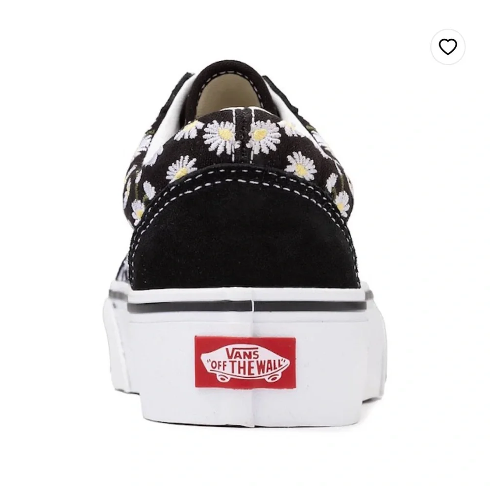 Black and‎ White Floral Sneakers